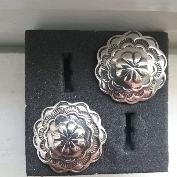 Jewelry - Sterling Silver Concho Earrings